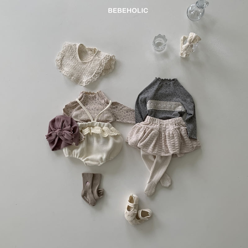Bebe Holic - Korean Baby Fashion - #babyootd - Flora Lace Tee