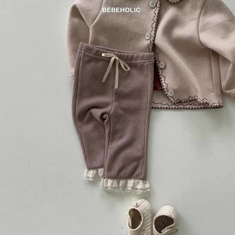 Bebe Holic - Korean Baby Fashion - #babyootd - Double Lace Bootcut - 8