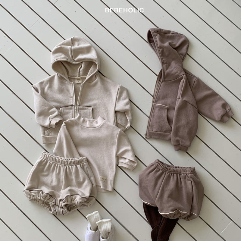 Bebe Holic - Korean Baby Fashion - #babyoutfit - Stripe Zip-up Hoodie - 4