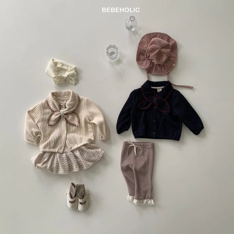 Bebe Holic - Korean Baby Fashion - #babyoutfit - Roni Collar Cardigan