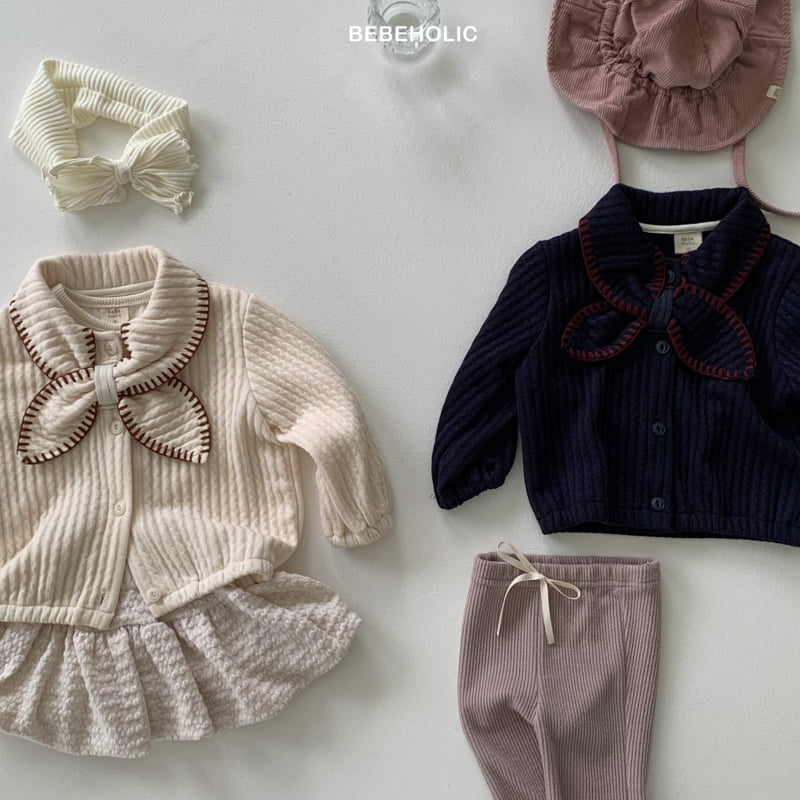 Bebe Holic - Korean Baby Fashion - #babyoutfit - Roni Collar Cardigan - 2