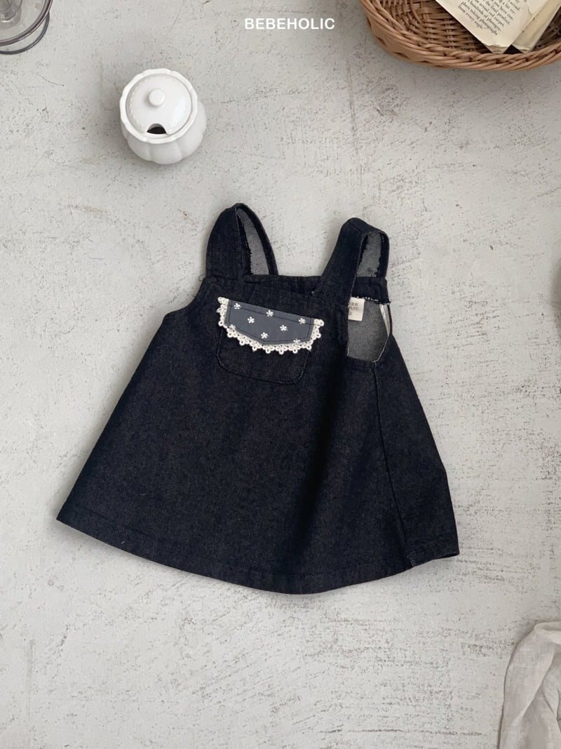 Bebe Holic - Korean Baby Fashion - #babyoutfit - Pauline Denim One-piece - 12