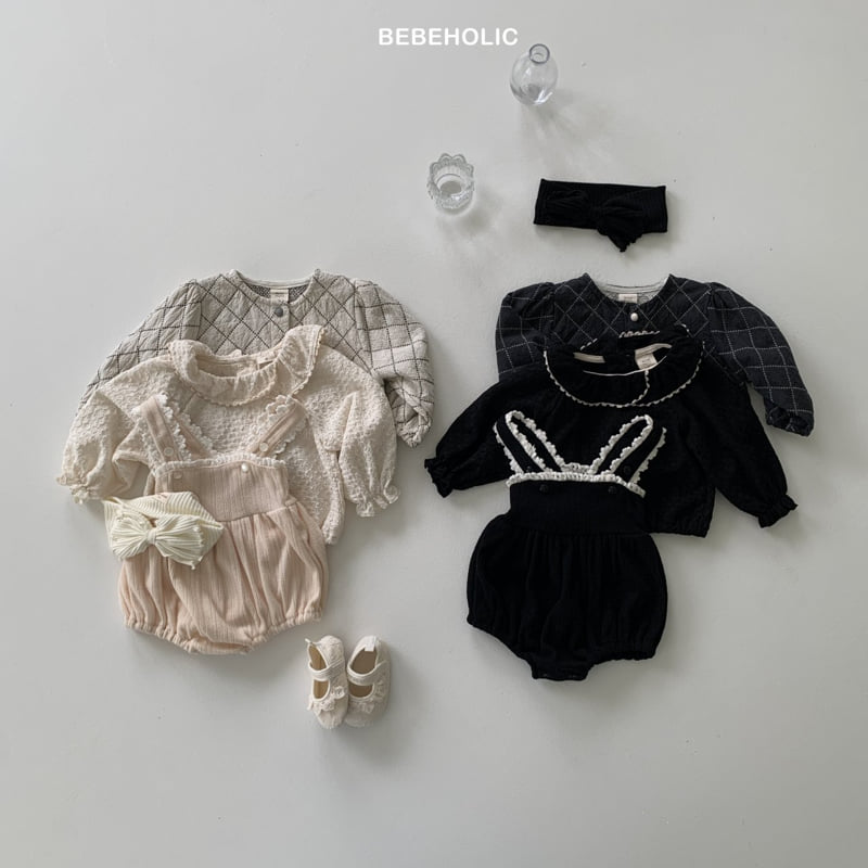 Bebe Holic - Korean Baby Fashion - #babyoutfit - Rumi Ribbed Suit - 3