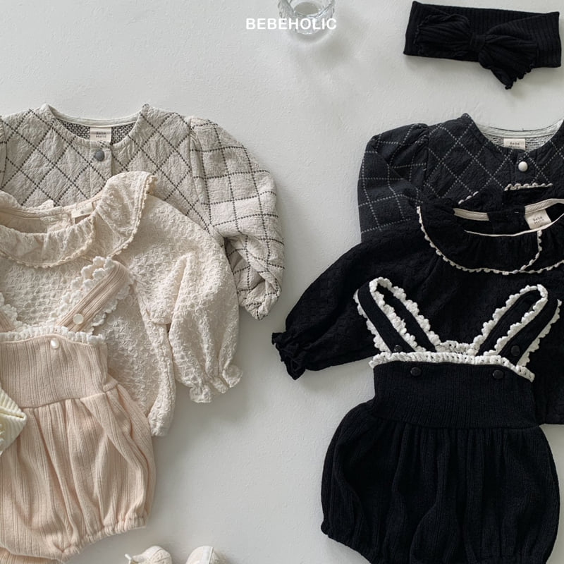 Bebe Holic - Korean Baby Fashion - #babyoutfit - Rumi Ribbed Suit - 4