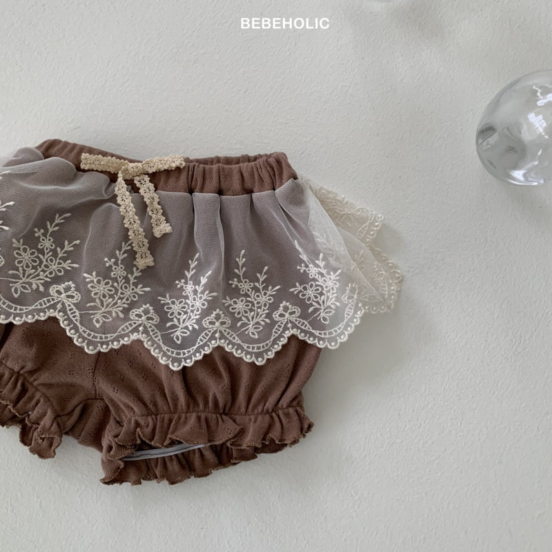 Bebe Holic - Korean Baby Fashion - #babyoutfit - Cheese Lace Bloomer - 12