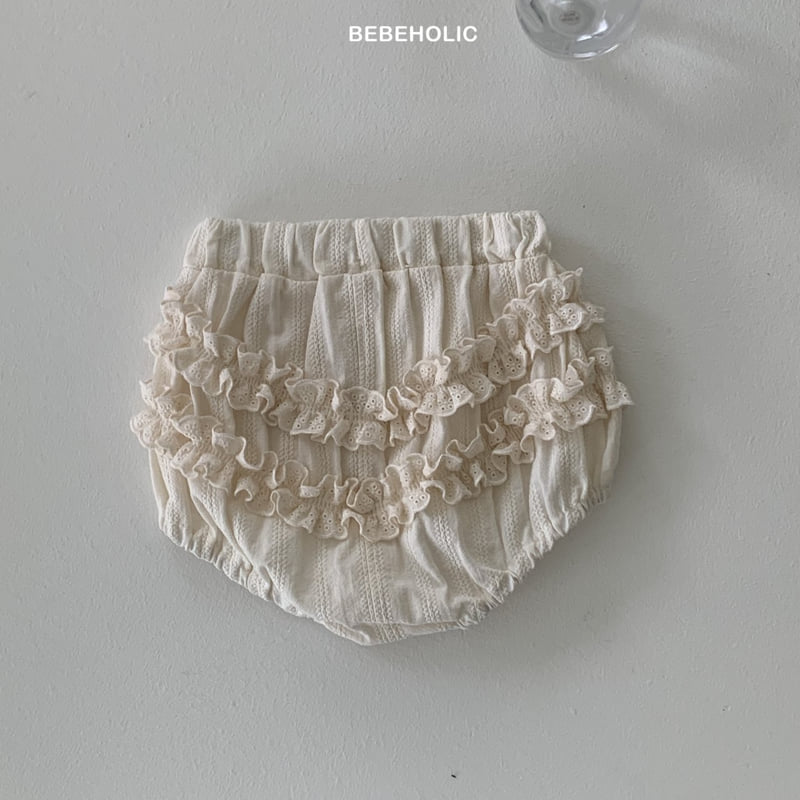 Bebe Holic - Korean Baby Fashion - #babyoutfit - Creamy Lace Bloomer - 11