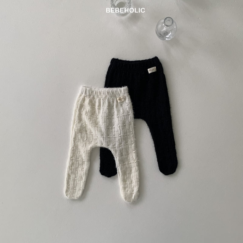 Bebe Holic - Korean Baby Fashion - #babyoutfit - Heart Ppong Footed Leggings - 8