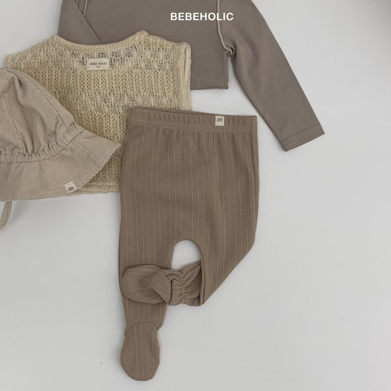 Bebe Holic - Korean Baby Fashion - #babyoutfit - Olive Footed Leggings - 5