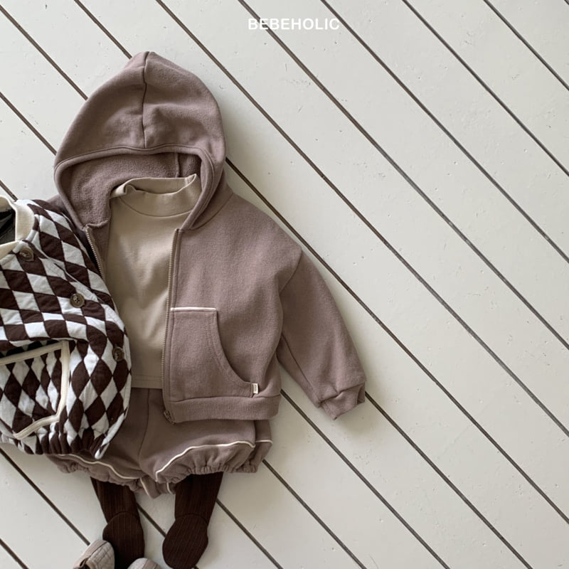 Bebe Holic - Korean Baby Fashion - #onlinebabyboutique - Stripe Zip-up Hoodie - 6