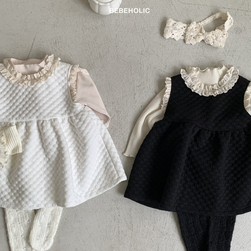 Bebe Holic - Korean Baby Fashion - #onlinebabyboutique - Pure Lace One-piece - 2