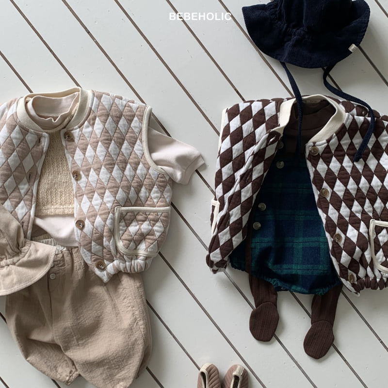 Bebe Holic - Korean Baby Fashion - #onlinebabyboutique - Diamond Vest - 4