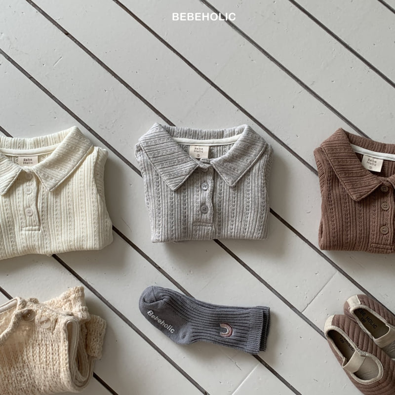Bebe Holic - Korean Baby Fashion - #onlinebabyshop - Acon Henley Tee - 3