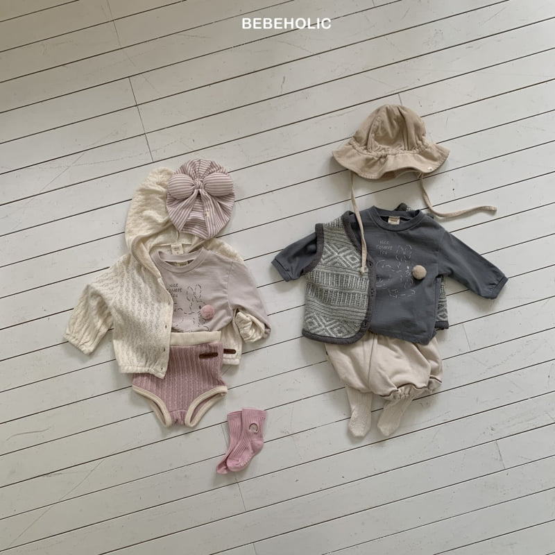 Bebe Holic - Korean Baby Fashion - #onlinebabyshop - Rabbit Ball Tee