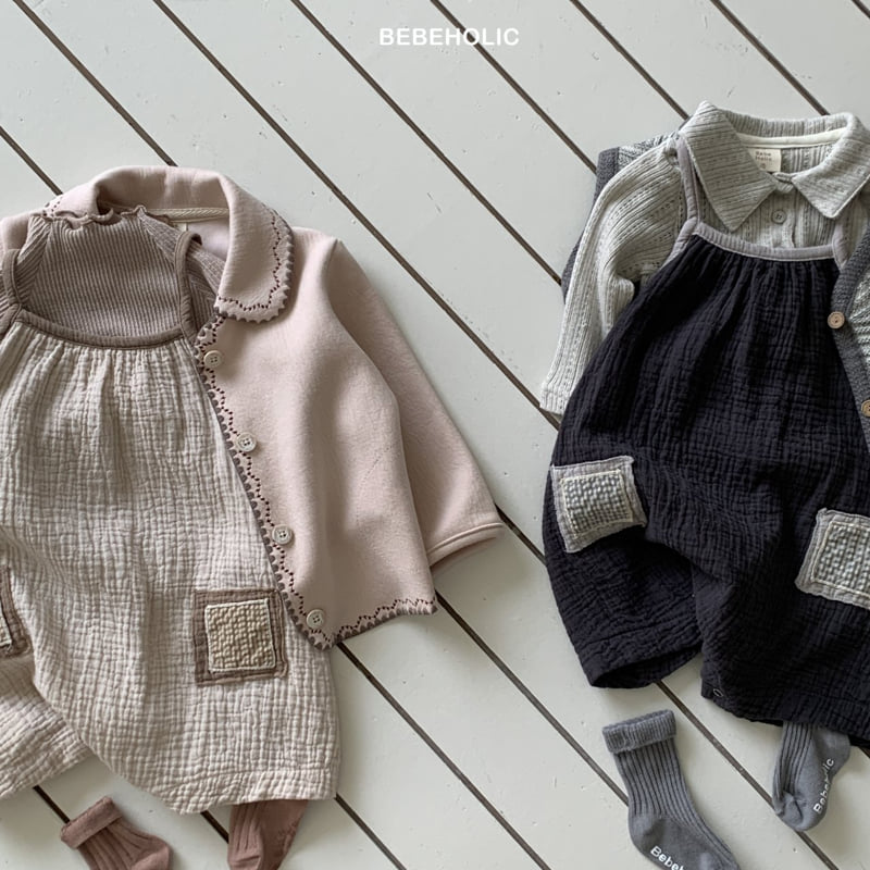 Bebe Holic - Korean Baby Fashion - #onlinebabyshop - Potato Sleeveless Suit - 2