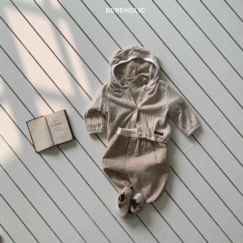 Bebe Holic - Korean Baby Fashion - #onlinebabyshop - Sage Eyelet Hoodie - 7