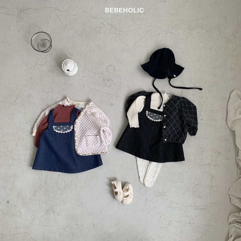 Bebe Holic - Korean Baby Fashion - #smilingbaby - Pauline Denim One-piece
