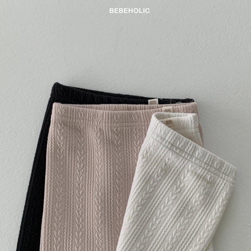 Bebe Holic - Korean Baby Fashion - #smilingbaby - Cable Knit Footed Leggings - 11