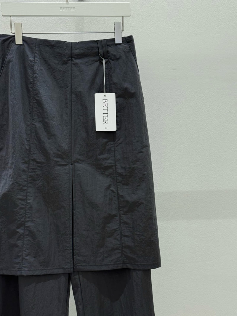 Better - Korean Women Fashion - #womensfashion - Stone Skirt Pants - 4