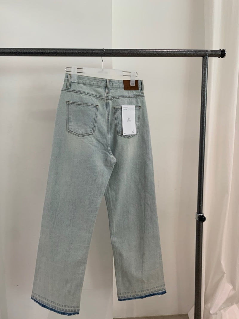 Better - Korean Women Fashion - #womensfashion - Washed Denim Pants - 4