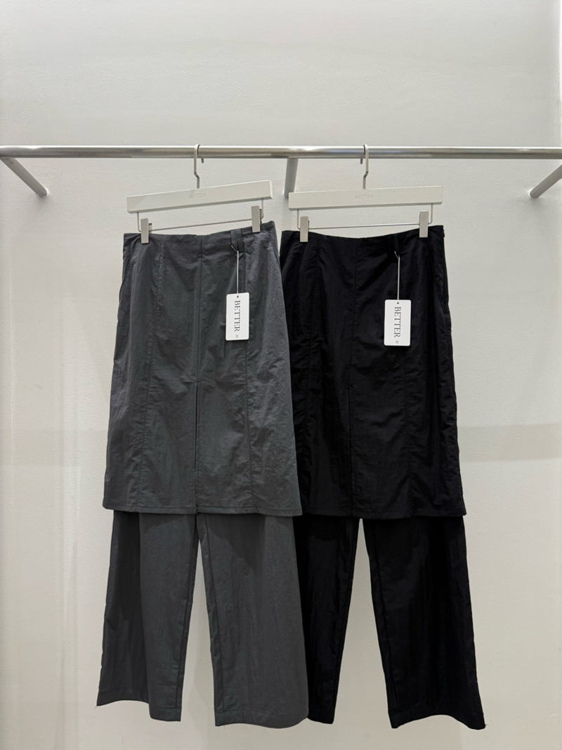 Better - Korean Women Fashion - #womensfashion - Stone Skirt Pants - 5
