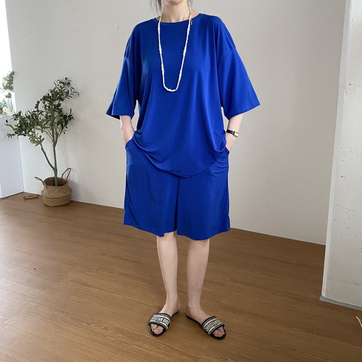 Bignarae - Korean Women Fashion - #momslook - Cool Pocket Shorts Set
