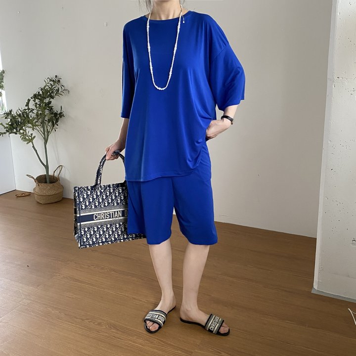 Bignarae - Korean Women Fashion - #momslook - Cool Pocket Shorts Set - 3