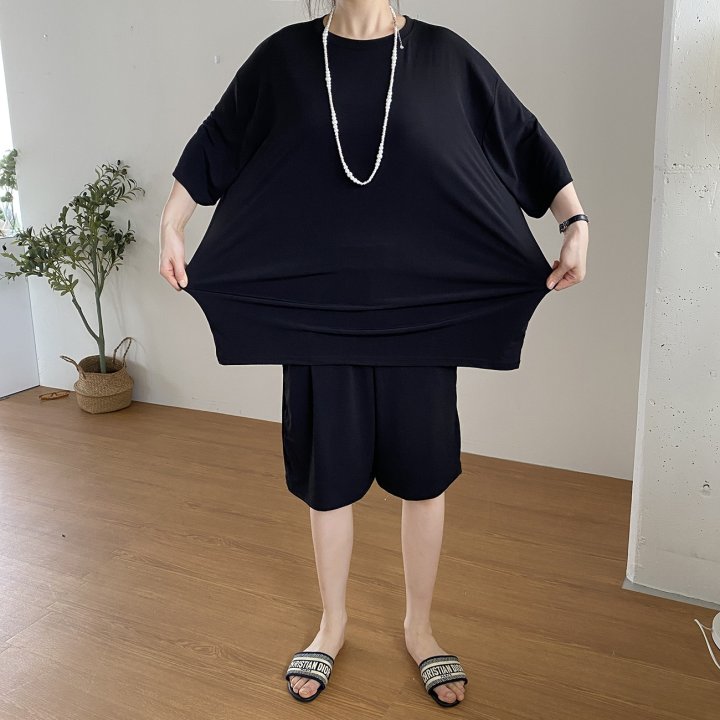 Bignarae - Korean Women Fashion - #momslook - Cool Pocket Shorts Set - 7