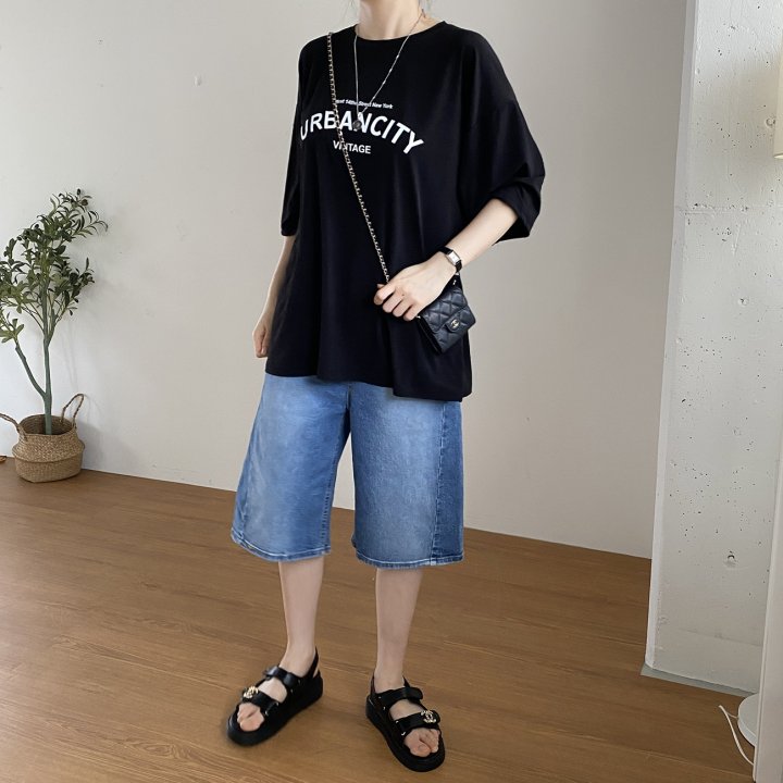 Bignarae - Korean Women Fashion - #momslook - Cool Urban City Tee - 12