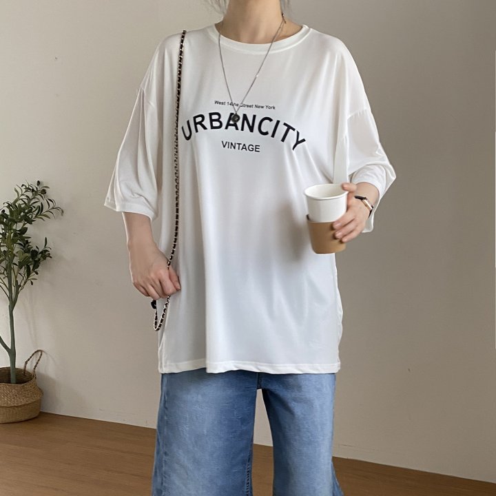 Bignarae - Korean Women Fashion - #womensfashion - Cool Urban City Tee - 4