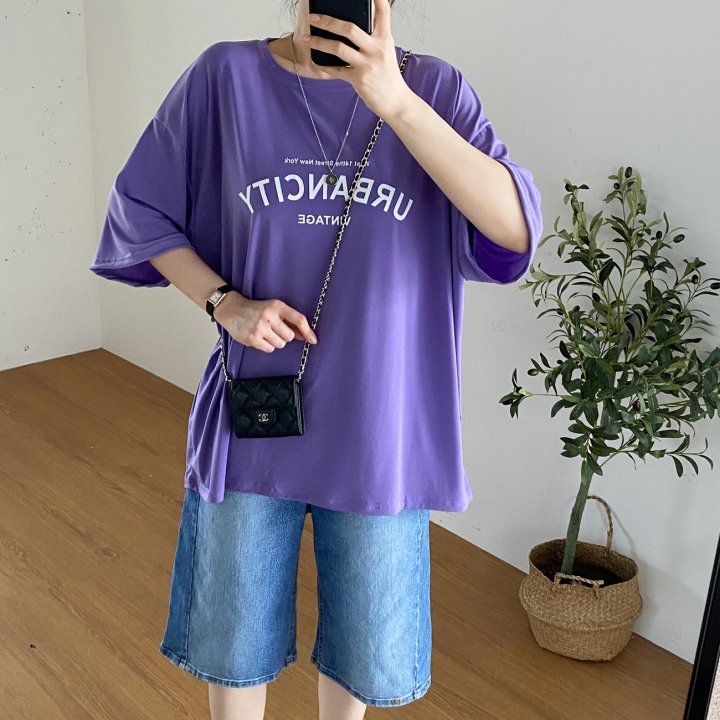 Bignarae - Korean Women Fashion - #momslook - Cool Urban City Tee - 6
