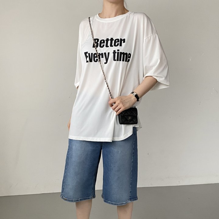 Bignarae - Korean Women Fashion - #momslook - Cool Better Round Tee - 2