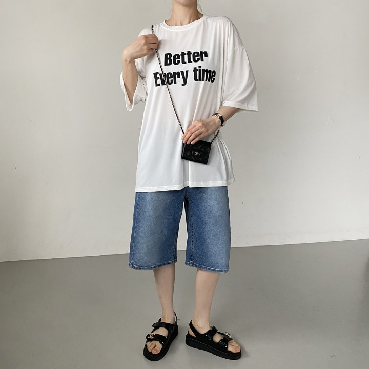 Bignarae - Korean Women Fashion - #momslook - Cool Better Round Tee - 3