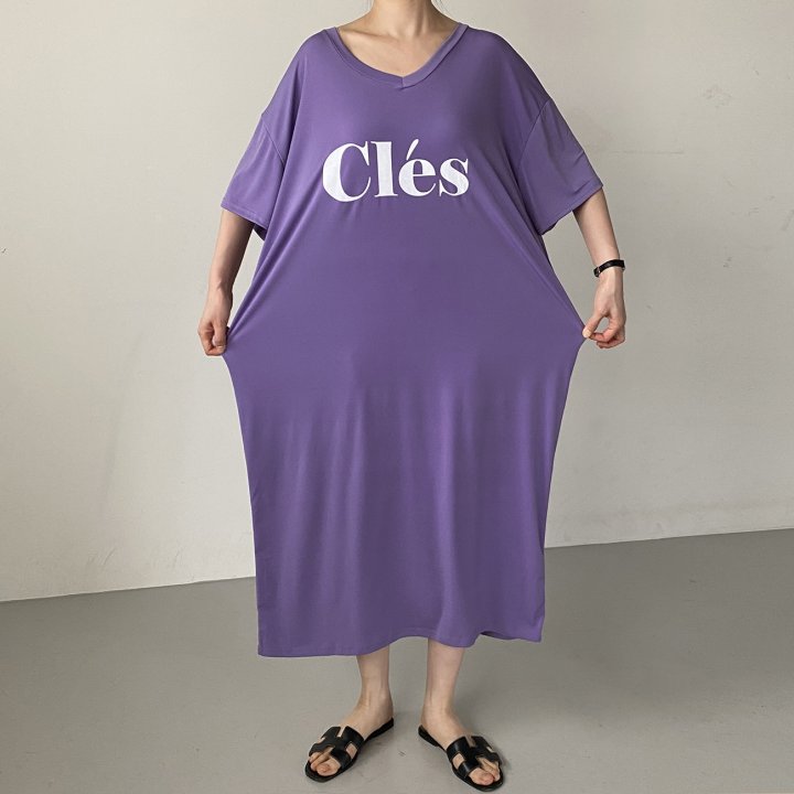 Bignarae - Korean Women Fashion - #momslook - Cool CL V-neck One-piece