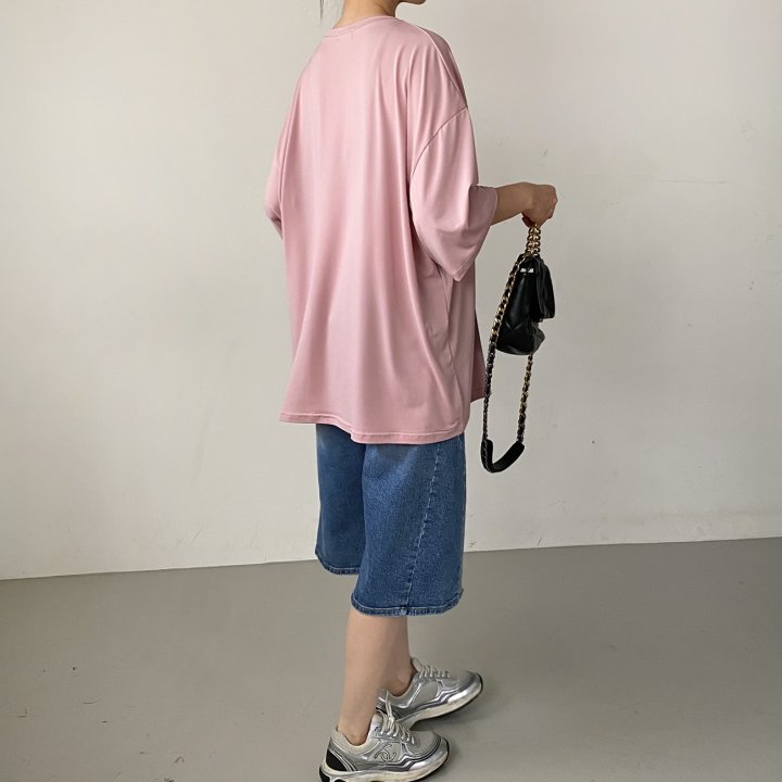 Bignarae - Korean Women Fashion - #momslook - Cool Fiore Tee - 10