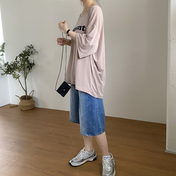 Bignarae - Korean Women Fashion - #pursuepretty - Cool Amant V-neck Tee - 9