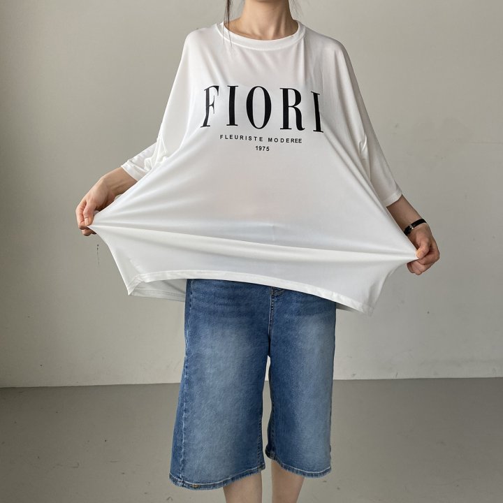 Bignarae - Korean Women Fashion - #restrostyle - Cool Fiore Tee - 5