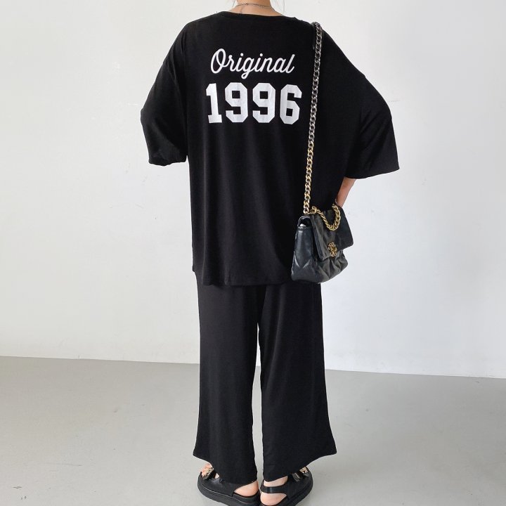 Bignarae - Korean Women Fashion - #restrostyle - Cool 1996 Pants Set