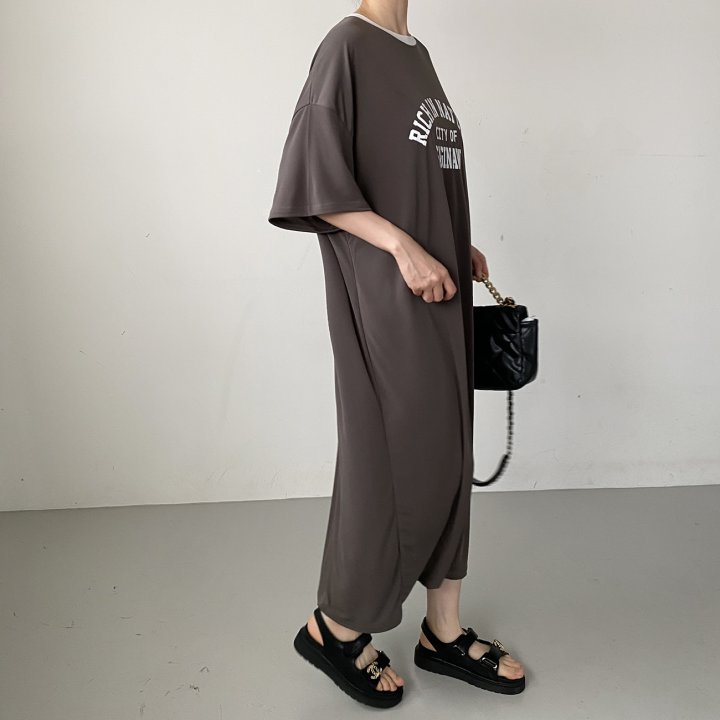 Bignarae - Korean Women Fashion - #romanticstyle - Cool Rich Round One-piece - 5