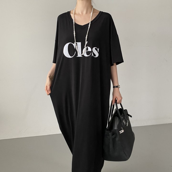 Bignarae - Korean Women Fashion - #shopsmall - Cool CL V-neck One-piece - 9