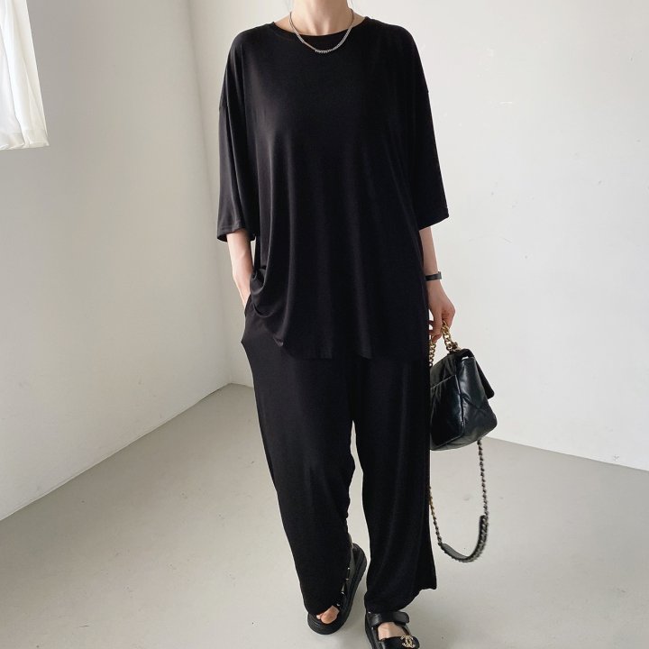 Bignarae - Korean Women Fashion - #shopsmall - Cool 1996 Pants Set - 3