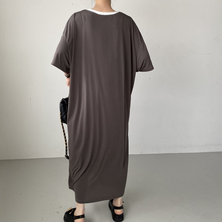 Bignarae - Korean Women Fashion - #thatsdarling - Cool Rich Round One-piece - 7