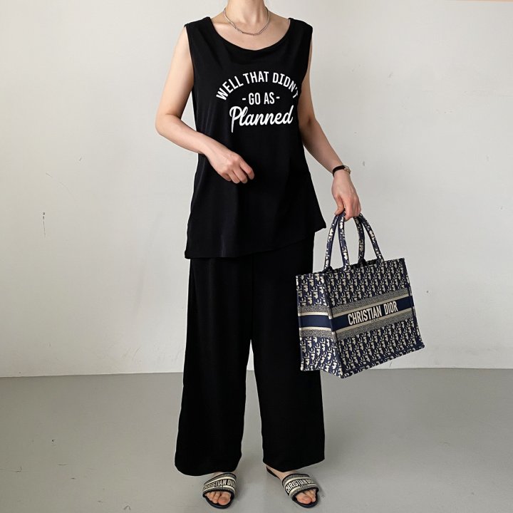 Bignarae - Korean Women Fashion - #thelittlethings - Cool Wel Sleeveless Set - 10