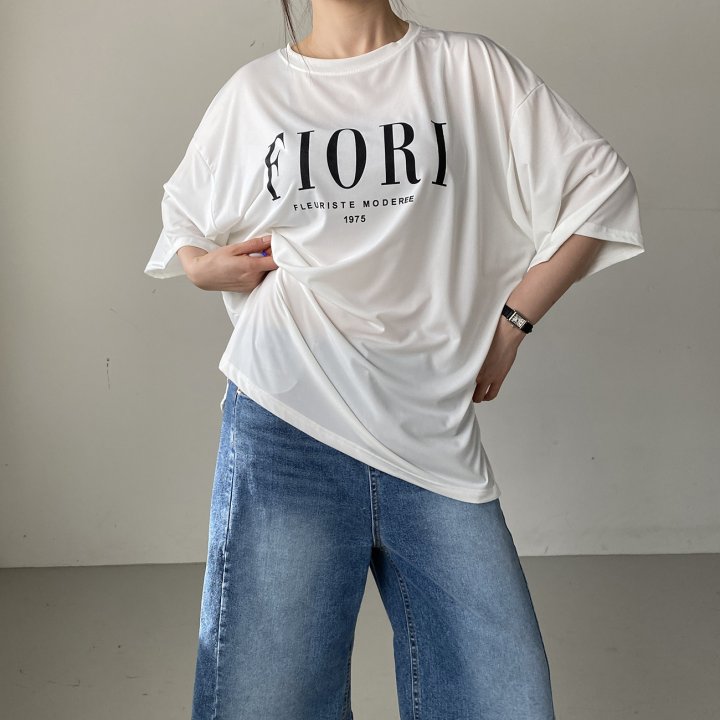 Bignarae - Korean Women Fashion - #vintagekidsstyle - Cool Fiore Tee - 3