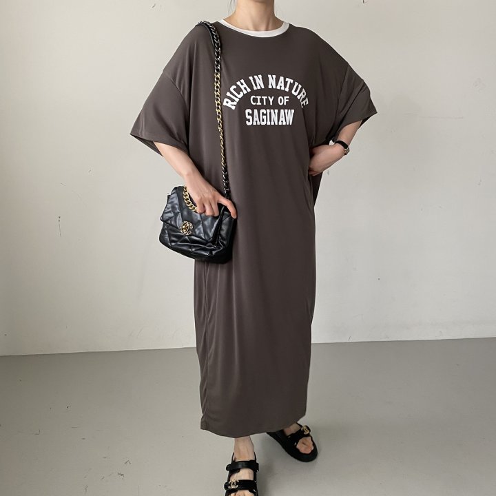 Bignarae - Korean Women Fashion - #vintagekidsstyle - Cool Rich Round One-piece - 2