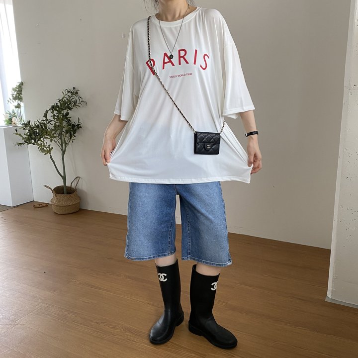 Bignarae - Korean Women Fashion - #womensfashion - Cool Paris Tee - 2