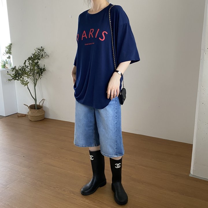 Bignarae - Korean Women Fashion - #womensfashion - Cool Paris Tee - 8