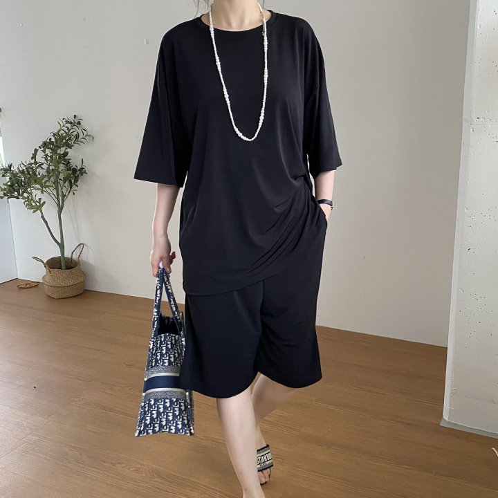 Bignarae - Korean Women Fashion - #womensfashion - Cool Pocket Shorts Set - 10