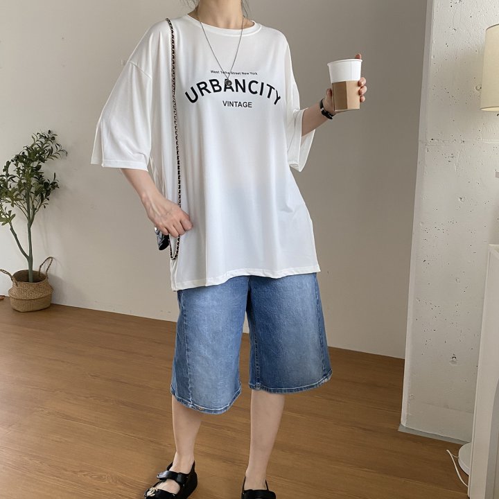 Bignarae - Korean Women Fashion - #womensfashion - Cool Urban City Tee - 3