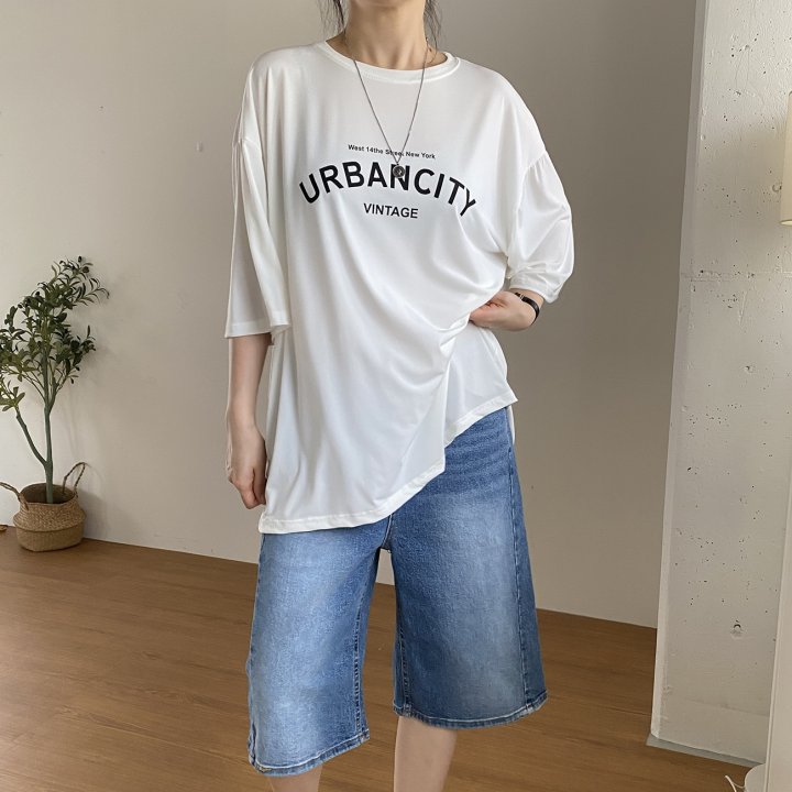Bignarae - Korean Women Fashion - #womensfashion - Cool Urban City Tee - 5
