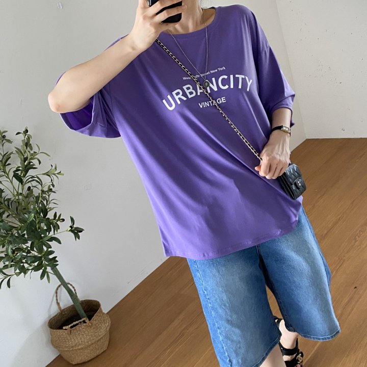 Bignarae - Korean Women Fashion - #womensfashion - Cool Urban City Tee - 9